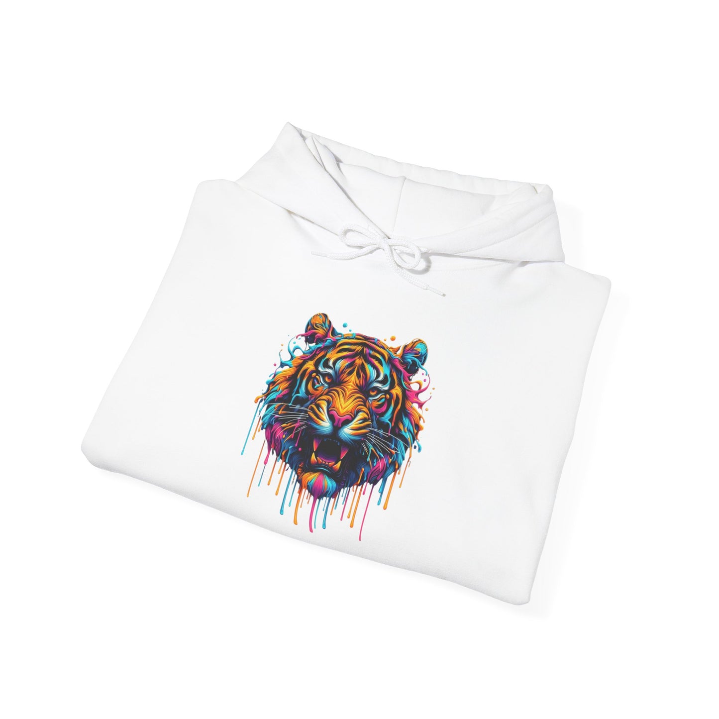 Colorful Tiger Heavy Blend™ Hooded Sweatshirt