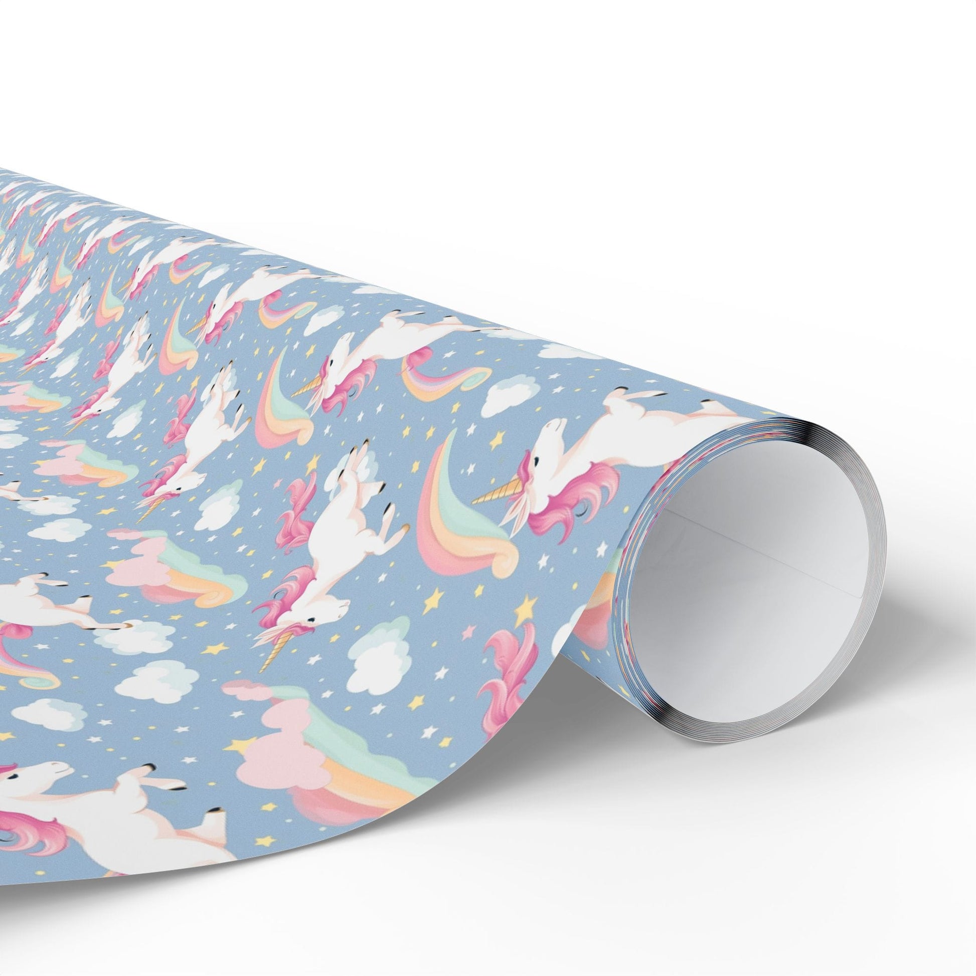 Snuggle Sky Unicorns Wrapping Paper