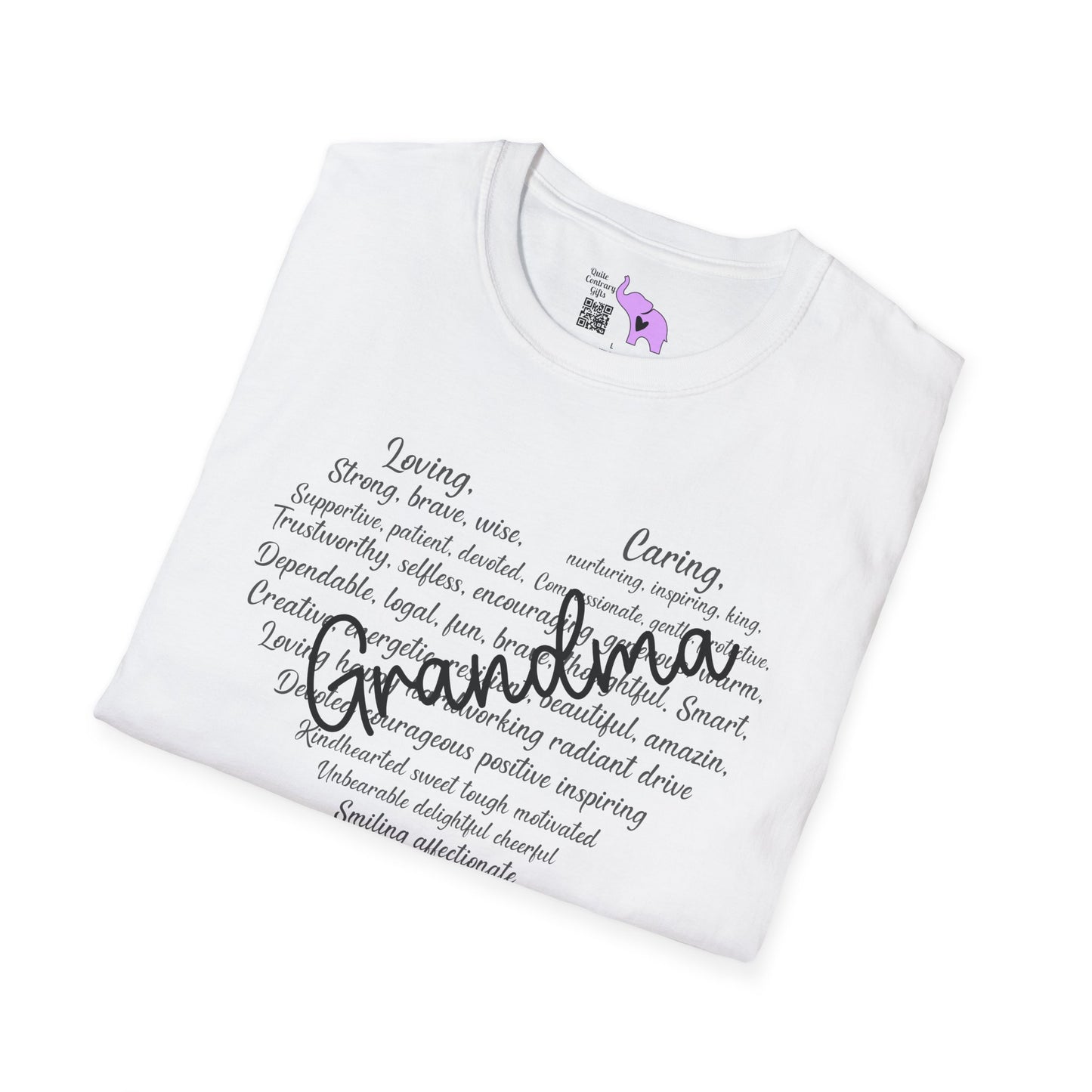 Grandma Descriptive Words Adult T-shirt