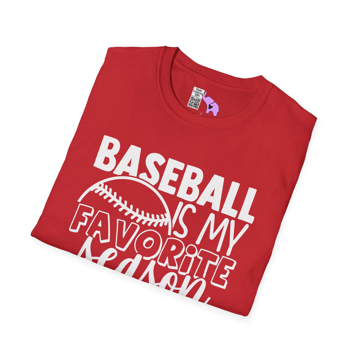 Baseball Is My Favorite Season Adult T-shirt