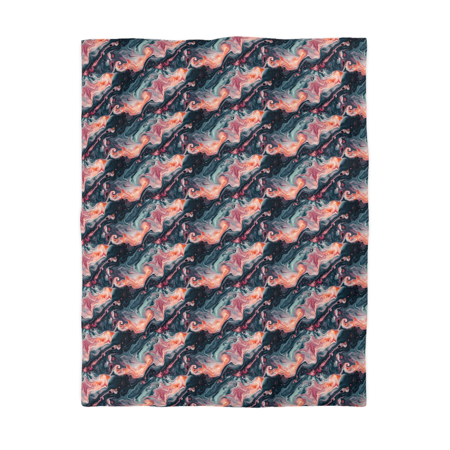 Pink Venom Marble Microfiber Duvet Cover