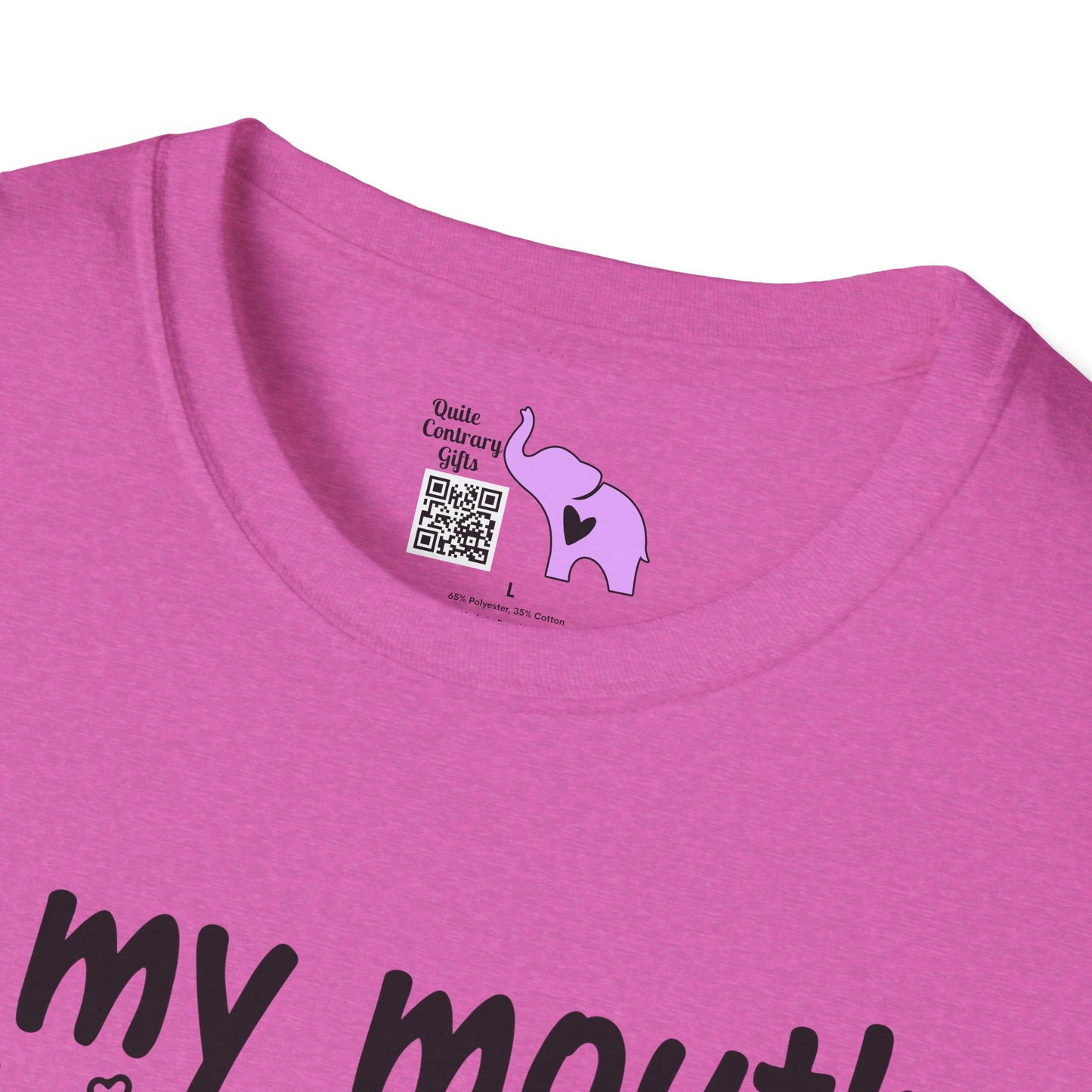 If My Mouth Doesn't Say It My Face Definitely Will Adult T-shirt