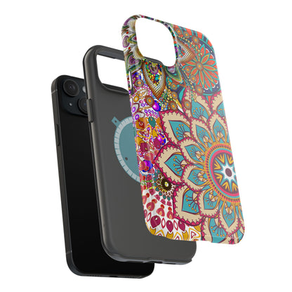 Colorful Mandala MagSafe® Compatible Tough Case for iPhone