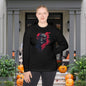 Creepy Skull 2 Adult Long Sleeve Tee