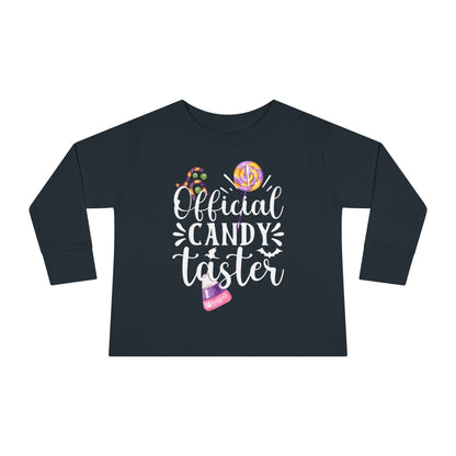 Official Candy Taster Toddler Long Sleeve Tee