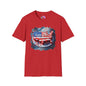 America-Shaped Happy 250th Birthday Cake Adult T-shirt