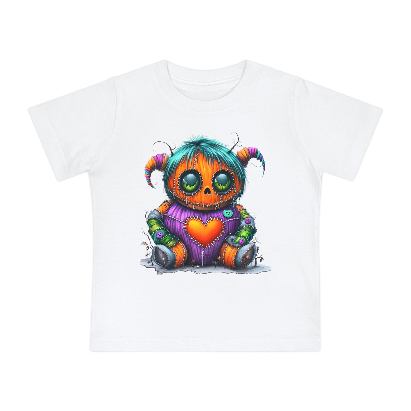 Patchwork Pumpkin Heart Infant T-Shirt
