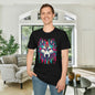 Colorful Wolf Adult T-shirt