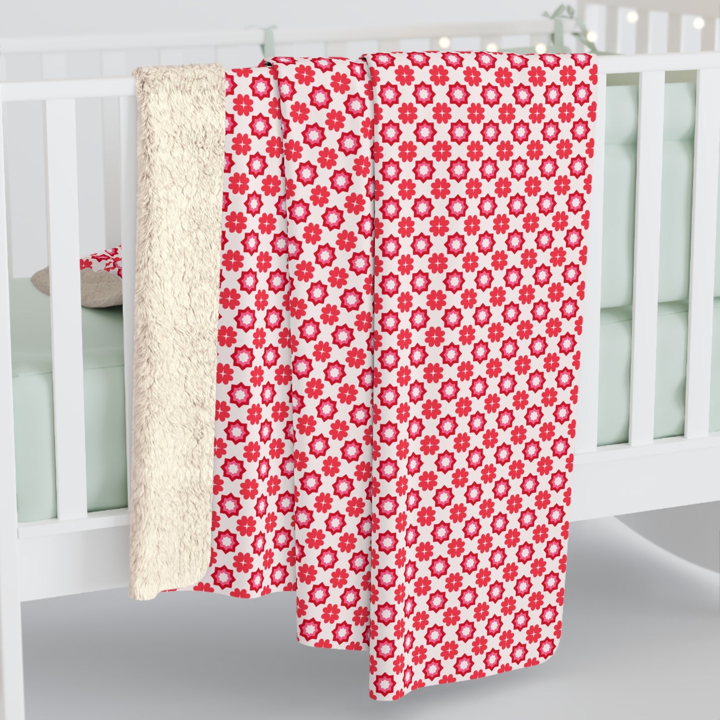 Scarlet Star Garden Fleece Blanket