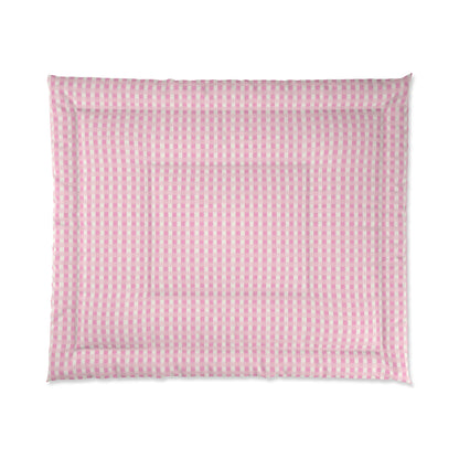 Dreamy Rose Gingham Comforter