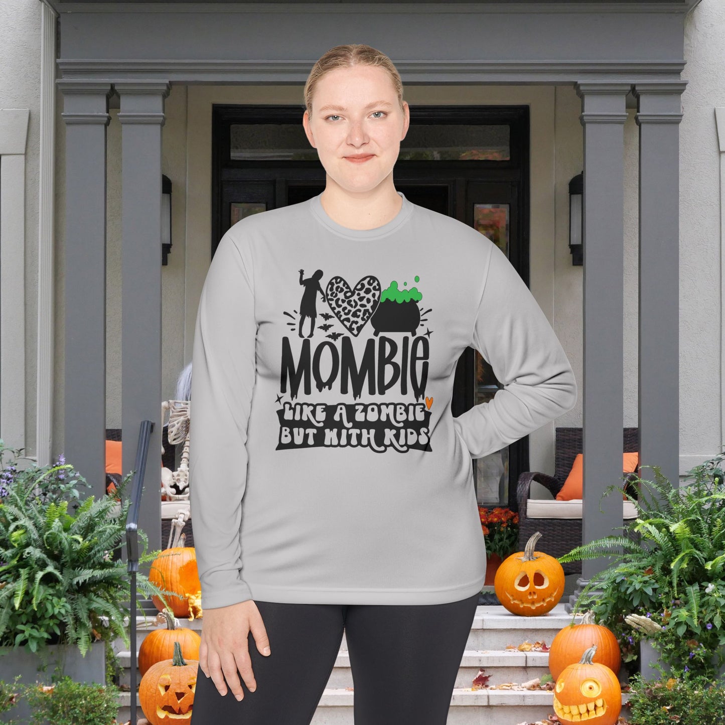 Mombie Like A Zombie But With Kids Adult Long Sleeve Tee