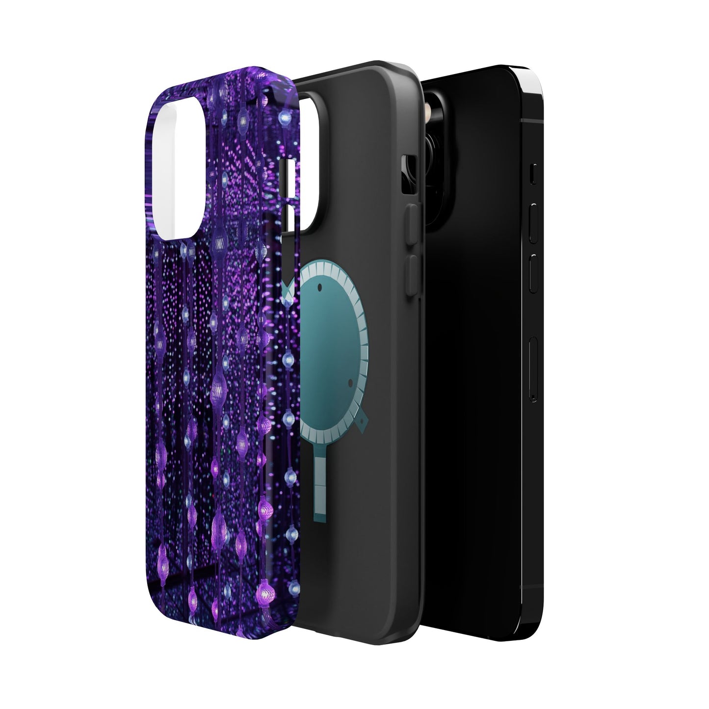 Purple Raindrops MagSafe® Compatible Tough Case for iPhone