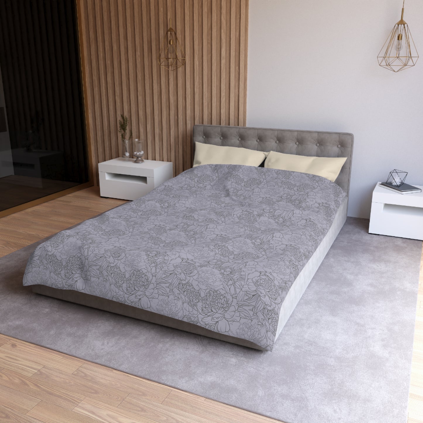 Dusty Bloom Microfiber Duvet Cover