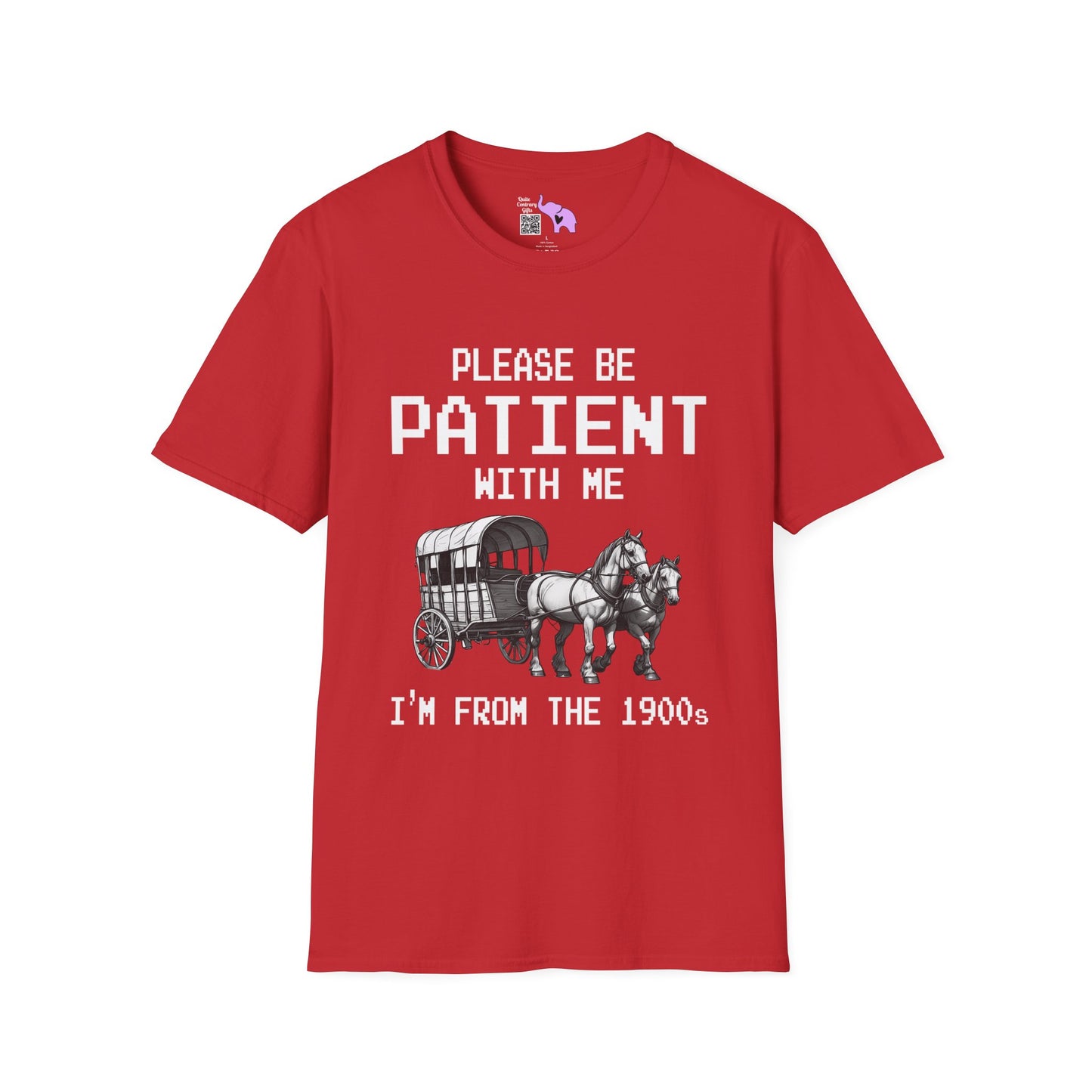 Please Be Patient With Me I'm From The 1900's (Pixelated) Adult T-shirt