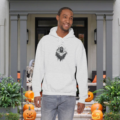 Creepy Ghost Heavy Blend™ Hooded Sweatshirt