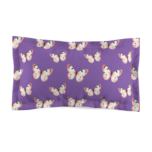 Lavender Flutter Microfiber Pillow Sham