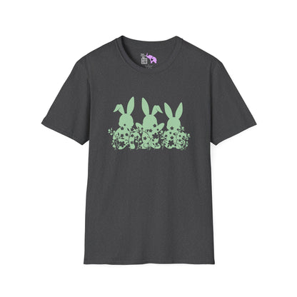 Easter Bunnies in Grass Adult T-shirt