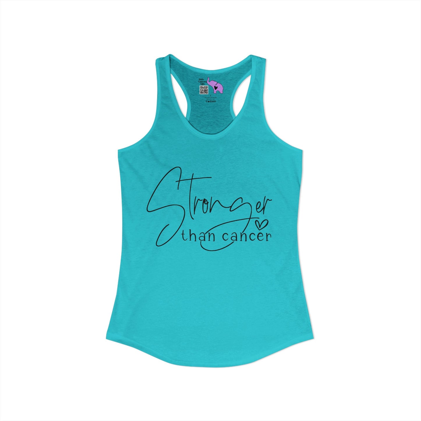 Stronger Than Cancer Women's Ideal Racerback Tank