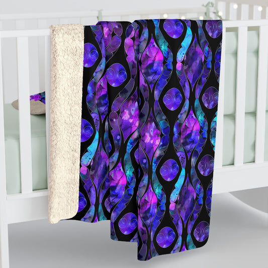 Celestial Glass Sherpa Fleece Blanket