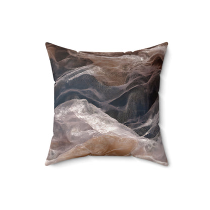 Dawnveil Sheer & Lace Throw Pillow