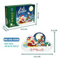 DIY Building Block Christmas Village within Mirror Cloud Lamp