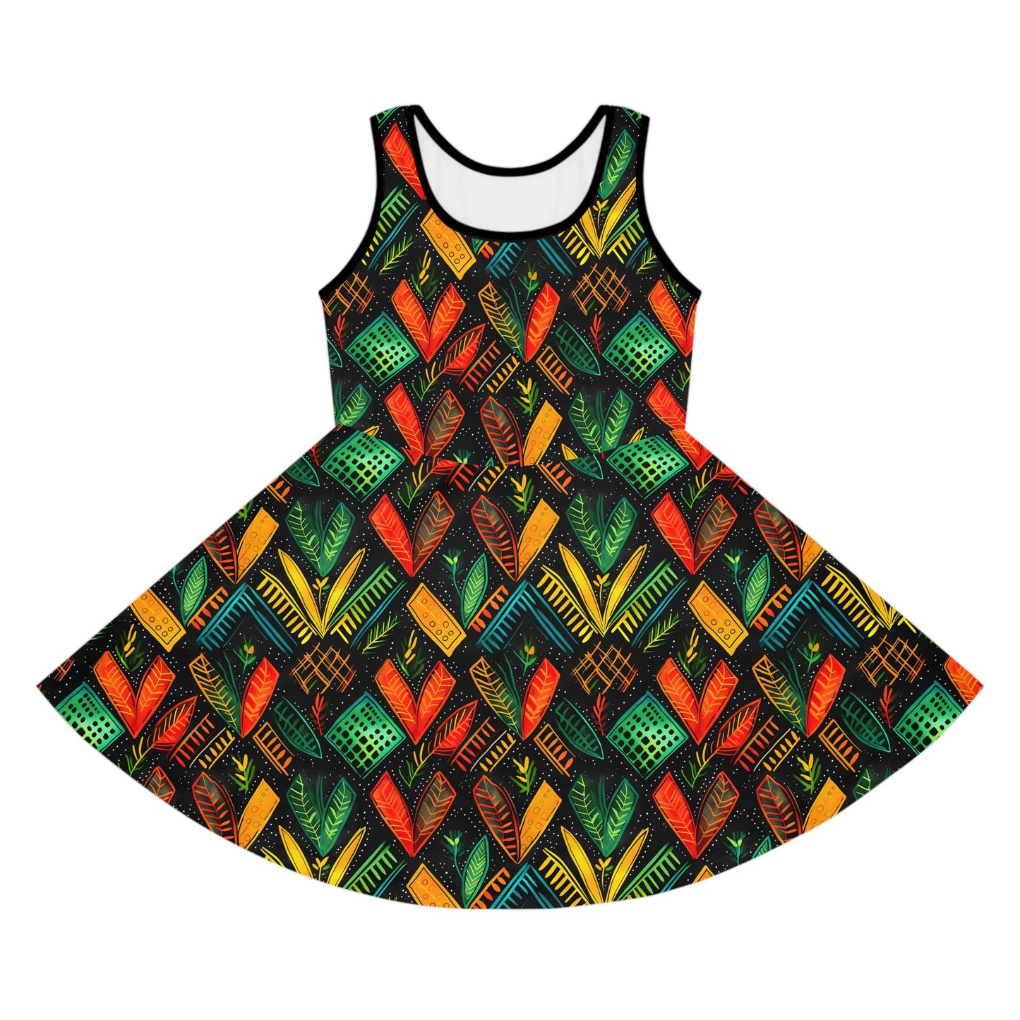 Kujichagulia Waves Girls' Sleeveless Sundress
