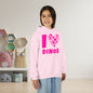 I Love Dinos (Dino Heart) Youth Heavy Blend Hoodie