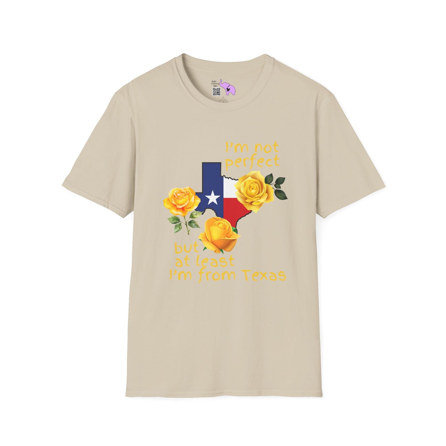 I'm Not Perfect But At Least I'm From Texas Adult T-shirt