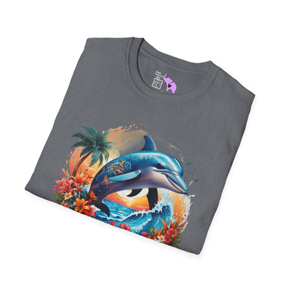 Tropical Dolphin Adult T-shirt