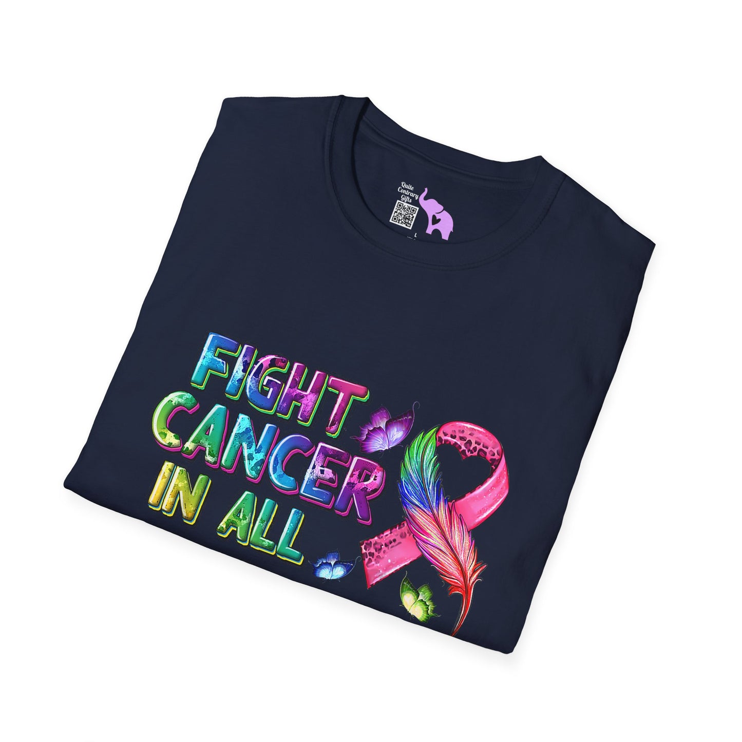 Fight Cancer in All Colors 8 Adult T-shirt