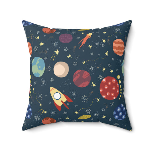 Space Buddies Throw Pillow