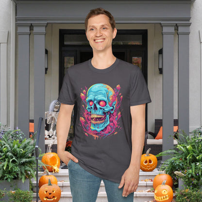 Psycho Skull Adult T-shirt
