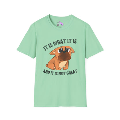 It Is What It Is And It's Not Great (Dog) Adult T-shirt