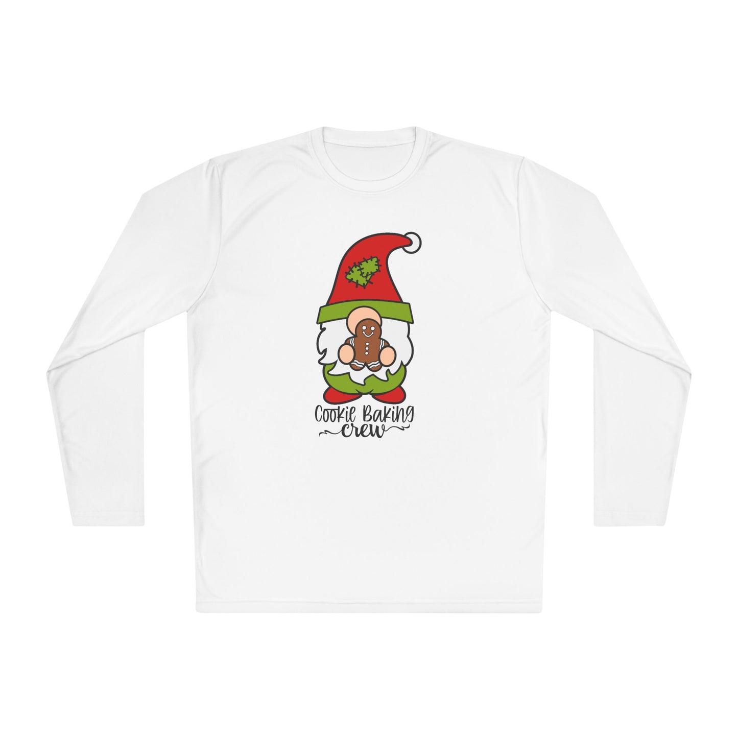 Cookie Baking Crew Gnome Adult Long Sleeve Tee