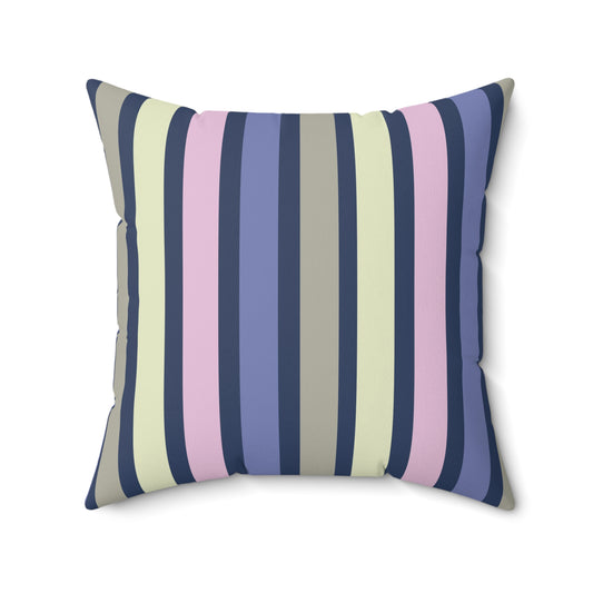 Earthy Stripes Throw Pillow