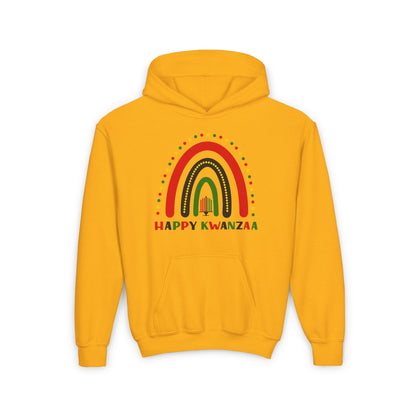 Happy Kwanzaa Arch Youth Heavy Blend Hoodie