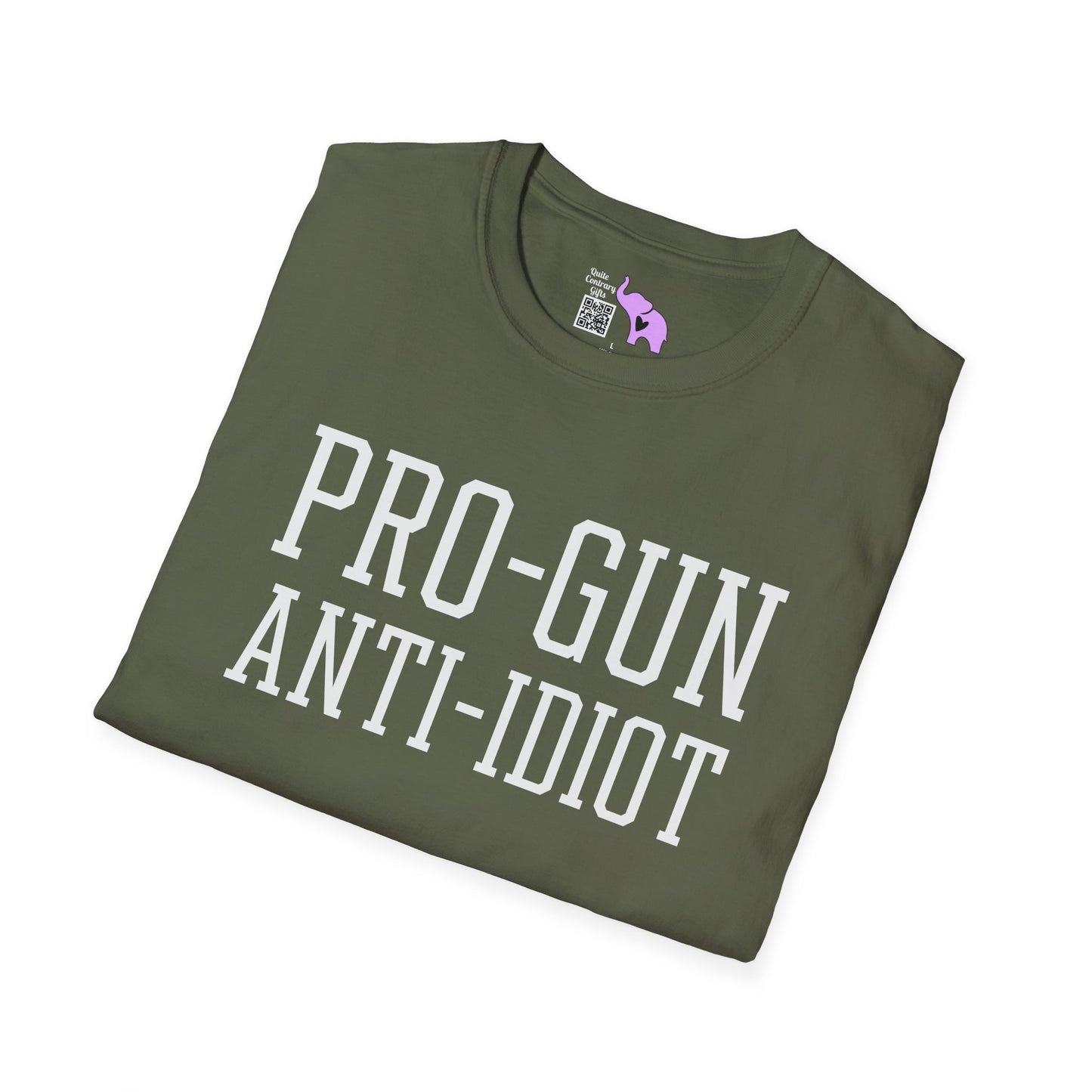 Pro-Gun Anti-Idiot Adult T-shirt