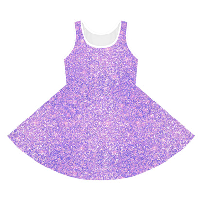 Lavender Crystal Girls' Sleeveless Sundress