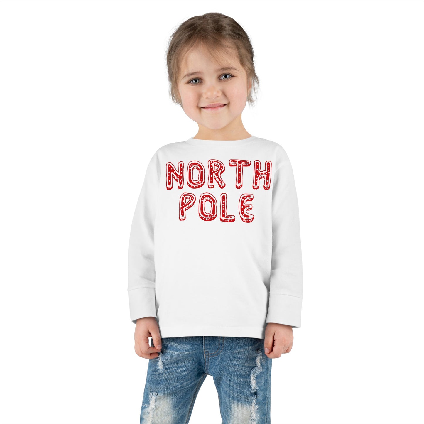 North Pole Toddler Long Sleeve Tee