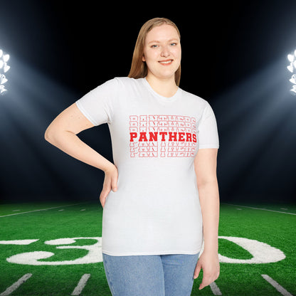 Panthers (Stacked) Adult T-shirt