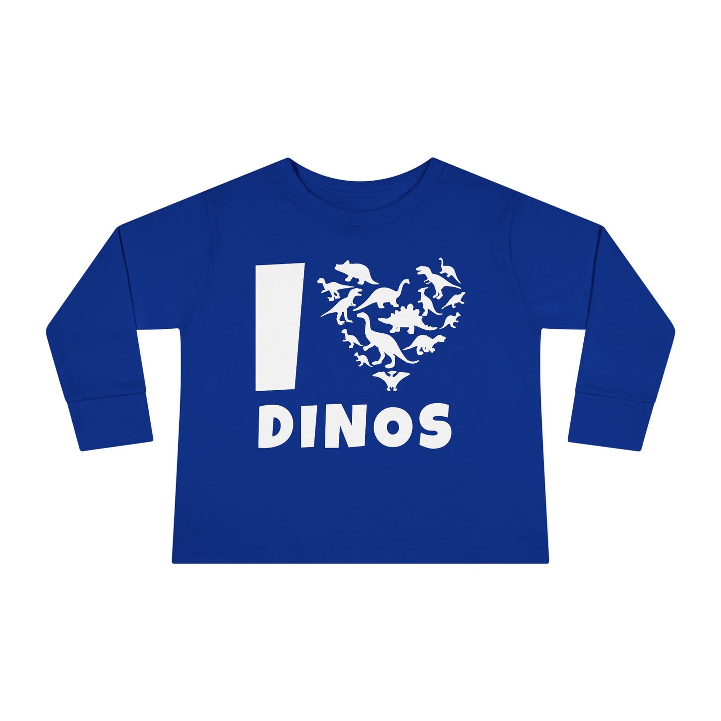I Love Dinos (Dino Heart) Long Sleeve Tee