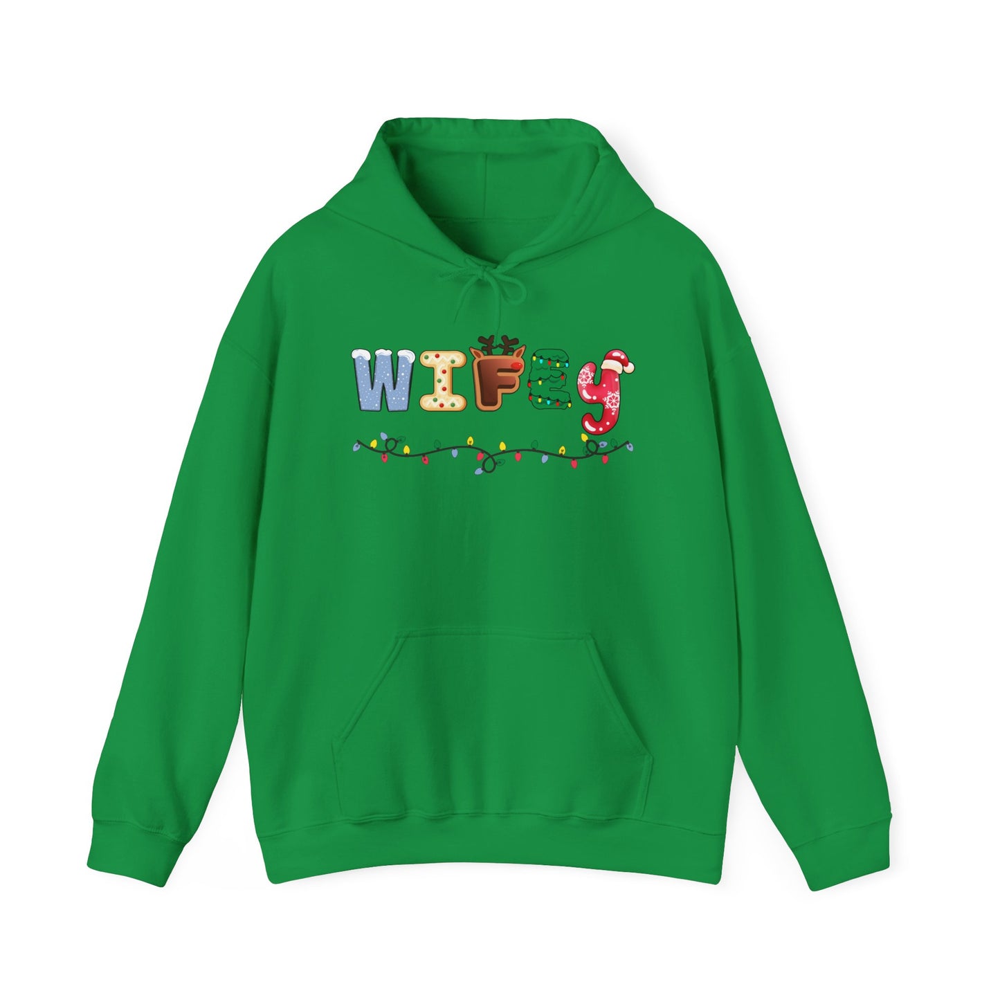 Christmas Wifey Adult Heavy Blend™ Hooded Sweatshirt