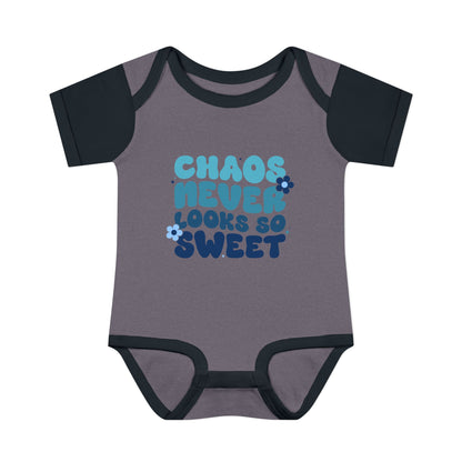 Chaos Never Looked So Sweet Infant Baby Rib Bodysuit