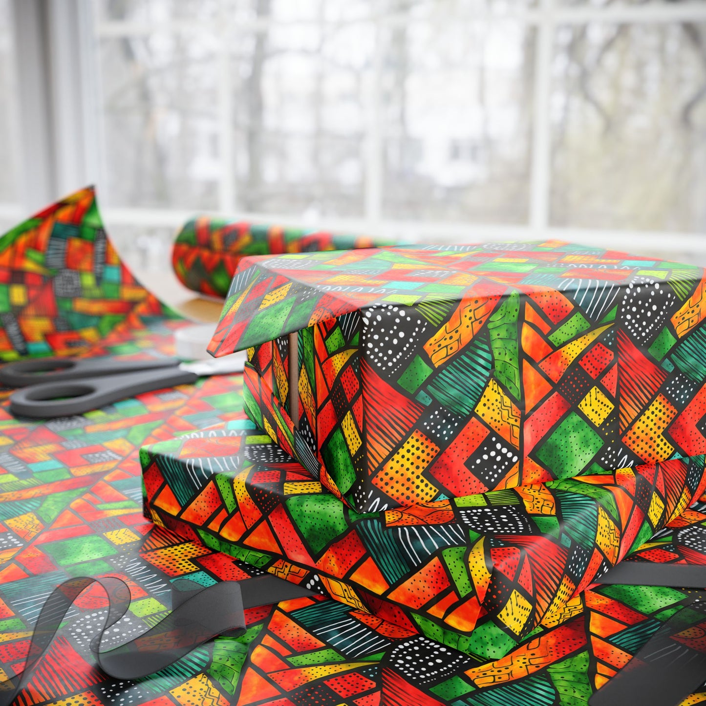 Unity Glow Kwanzaa Wrapping Paper