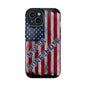 Never Surrender American Flag MagSafe® Compatible Tough Case for iPhone