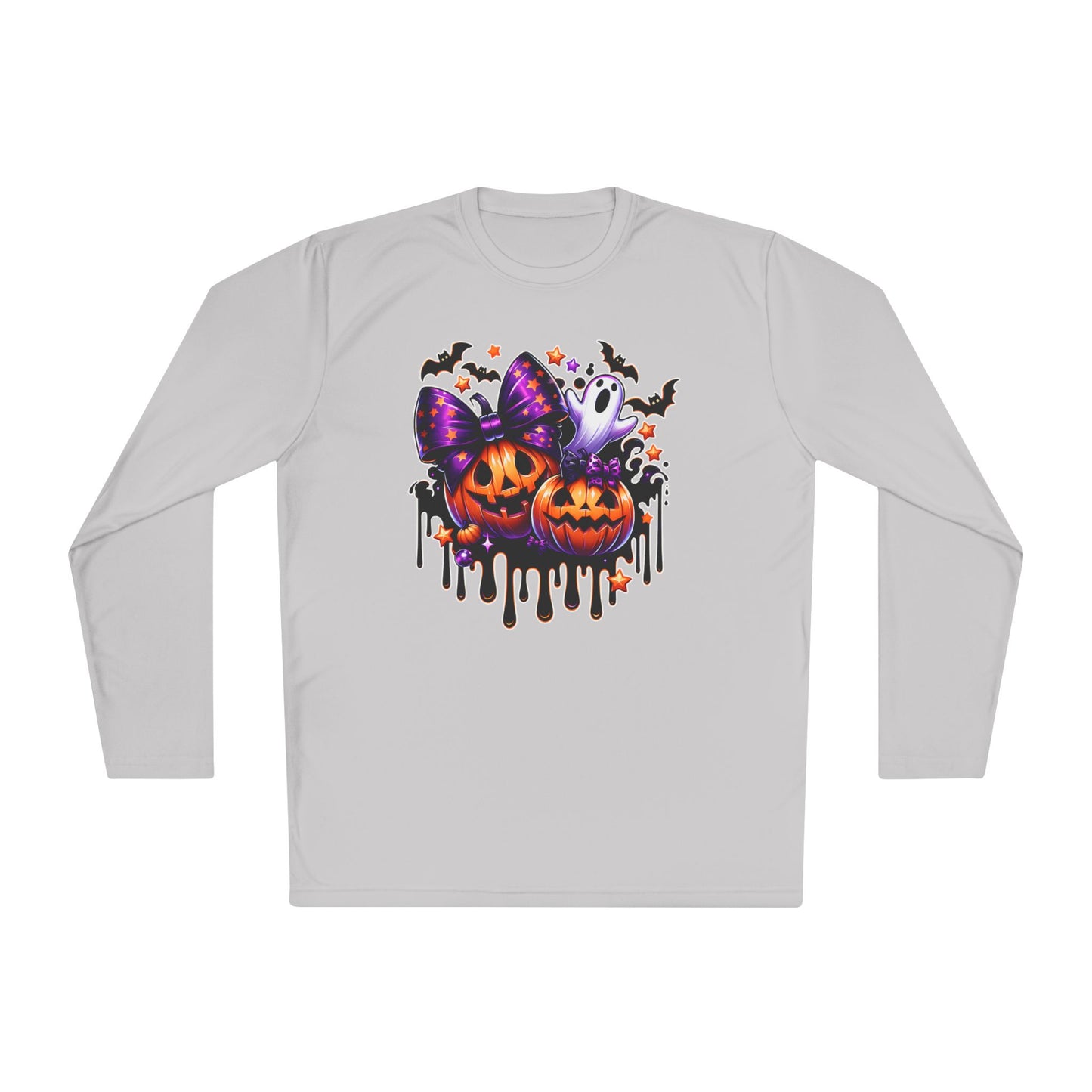 Bats Bows & Boos Adult Long Sleeve Tee