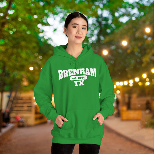 Brenham Tx Est. 1844 Adult Heavy Blend™ Hooded Sweatshirt