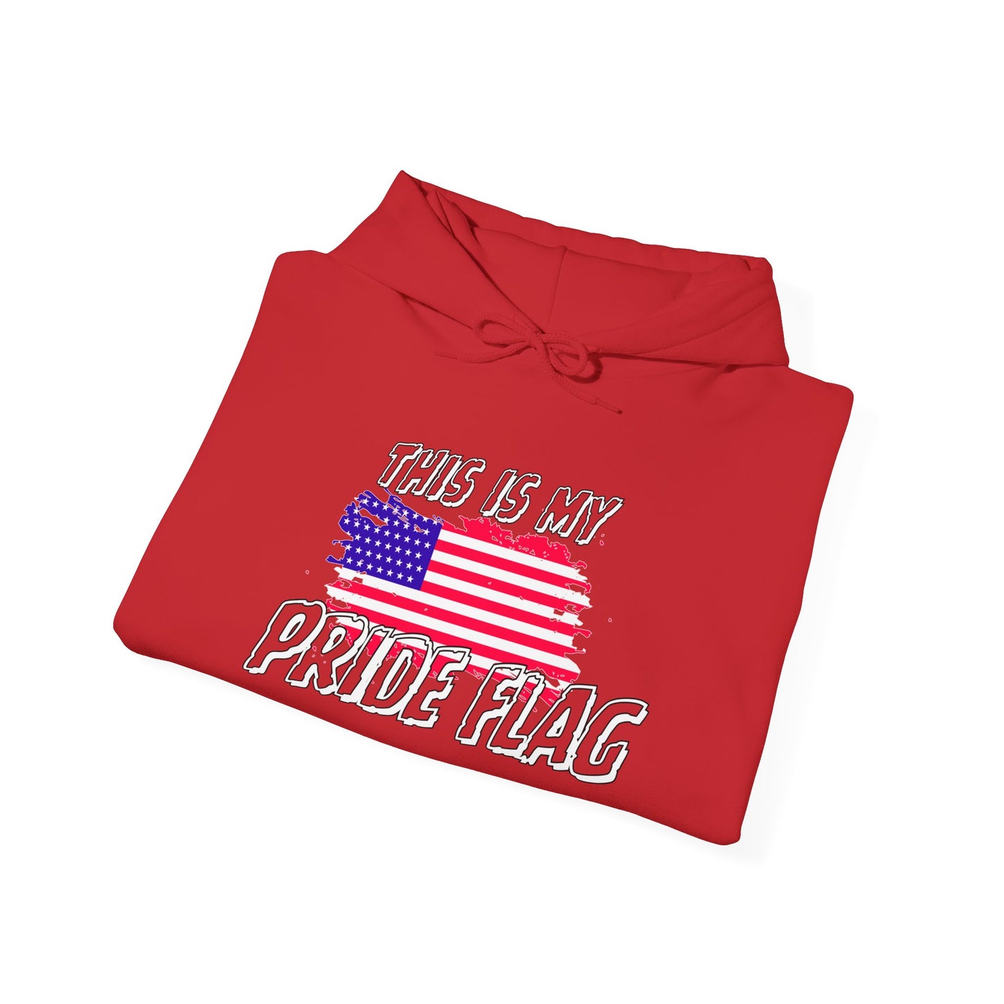 This is my Pride Flag (American Flag) Heavy Blend™ Hooded Sweatshirt