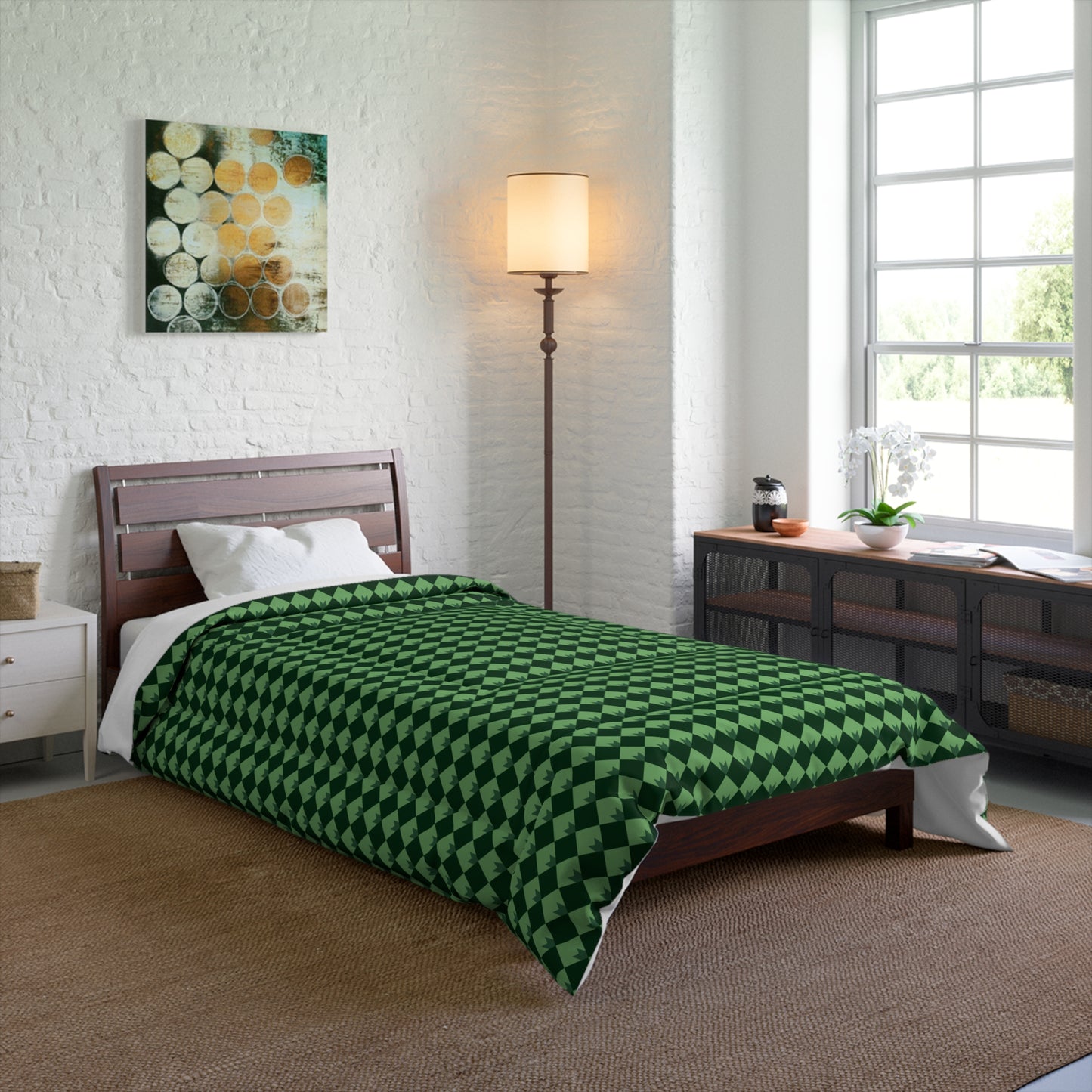 Diamond Bloom- Spruce & Sage Basic Bedding Set