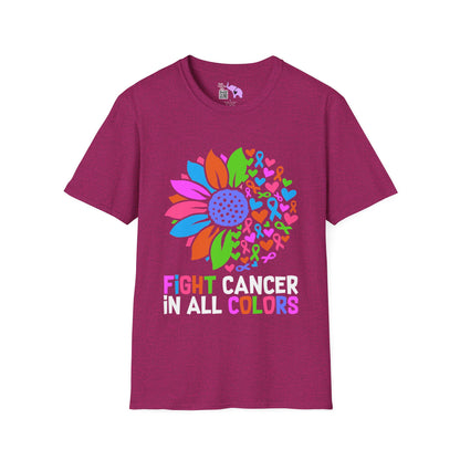Fight Cancer in All Colors 25 Adult T-shirt